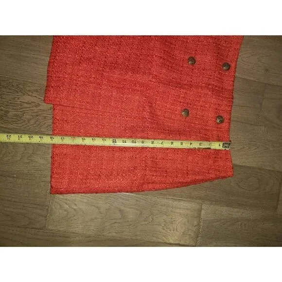 Loft Summer Nautical red Mini Skirt sz 12 - Picture 6 of 10